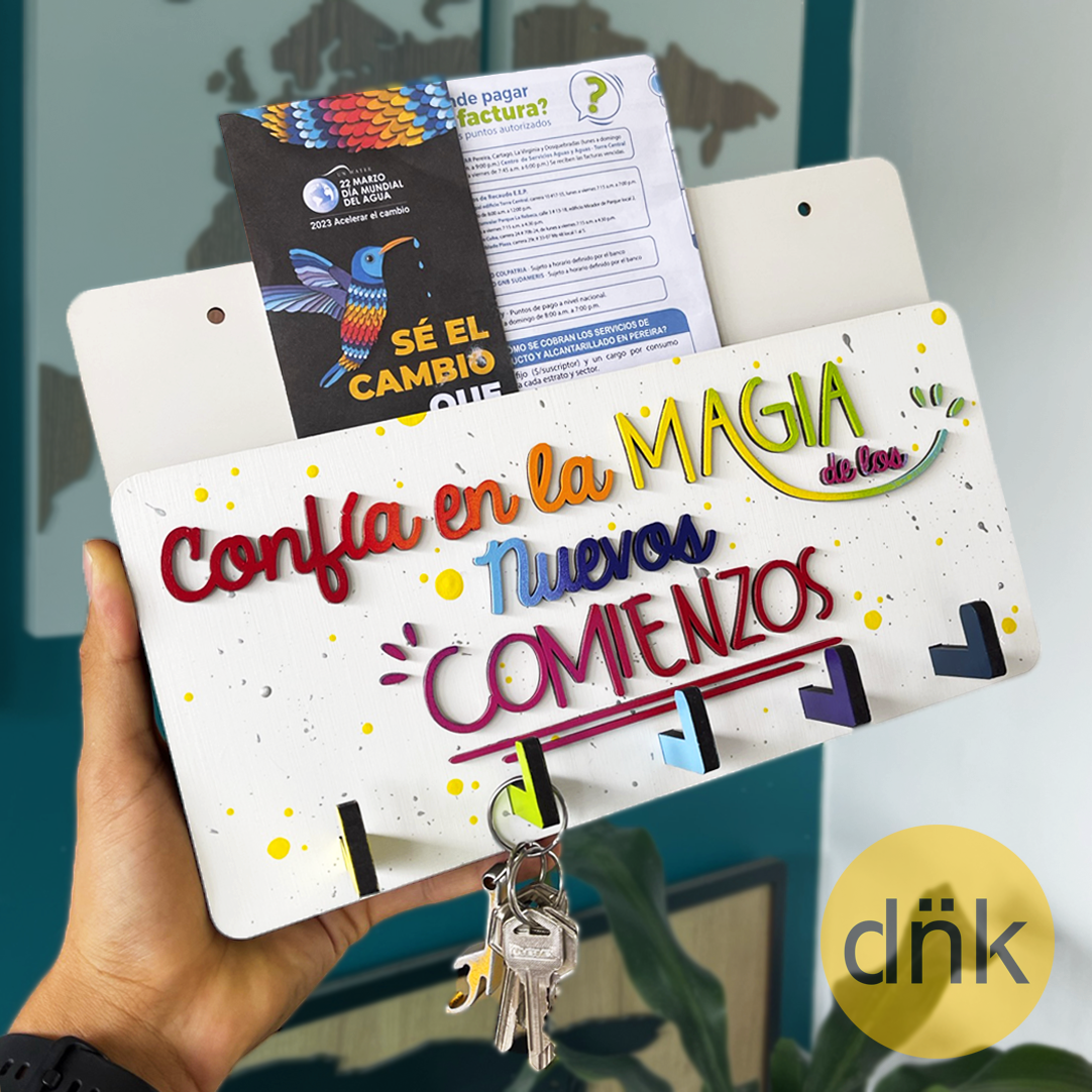 Portallaves Con Buzón Artístico ✨Magia✨