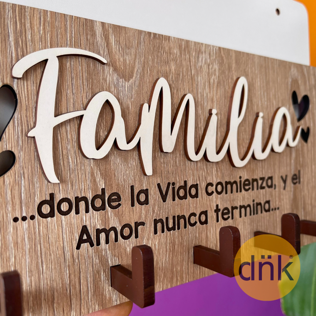 Portallaves Con Buzón Familia