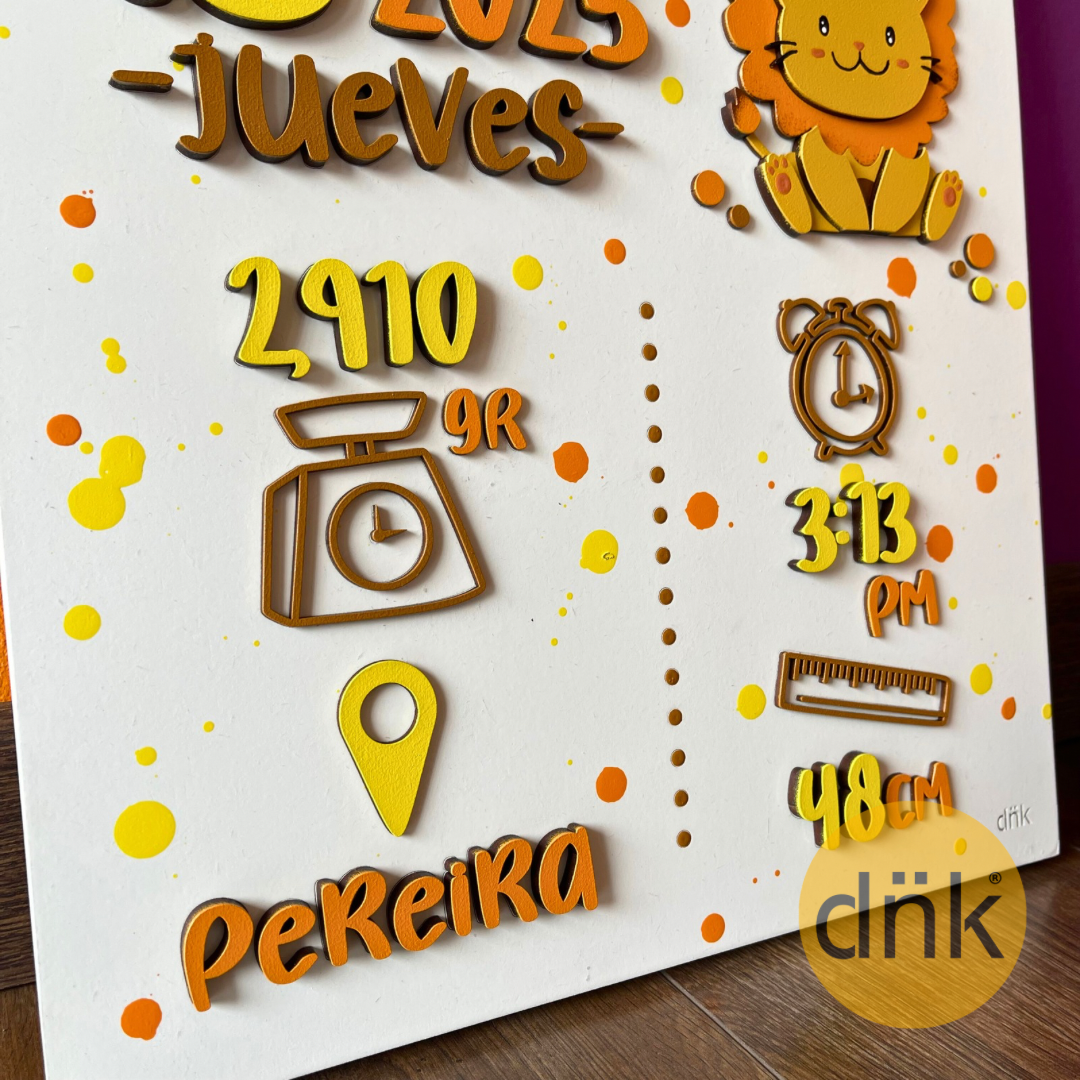 Cuadro 3D de Nacimiento León