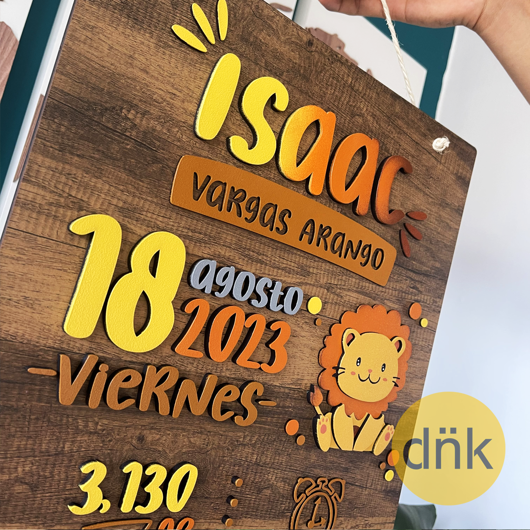 Cartel 3D de Nacimiento León