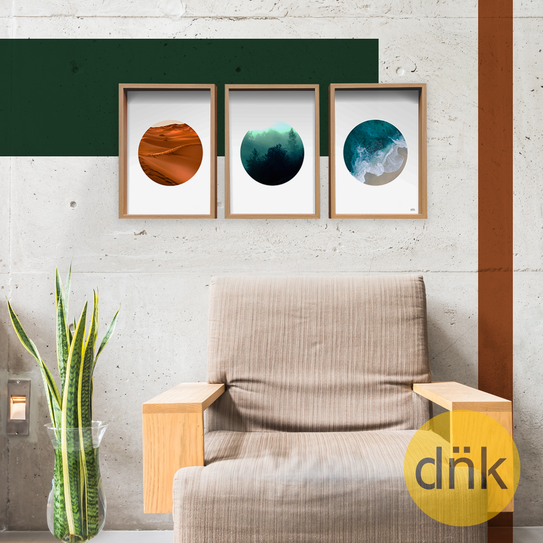 Tríptico Naturaleza Minimalista