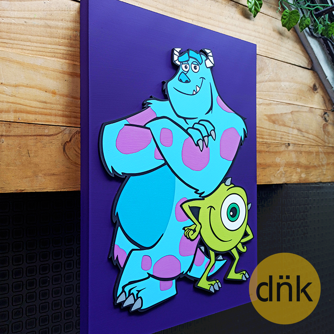 Cuadro 3D Monsters Inc