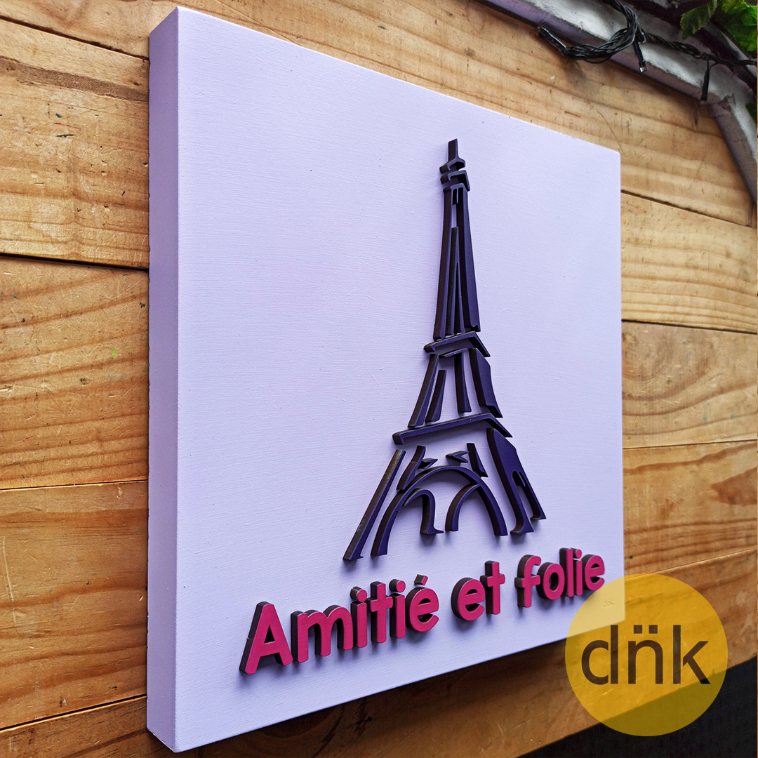 Cuadro 3D Torre Eiffel