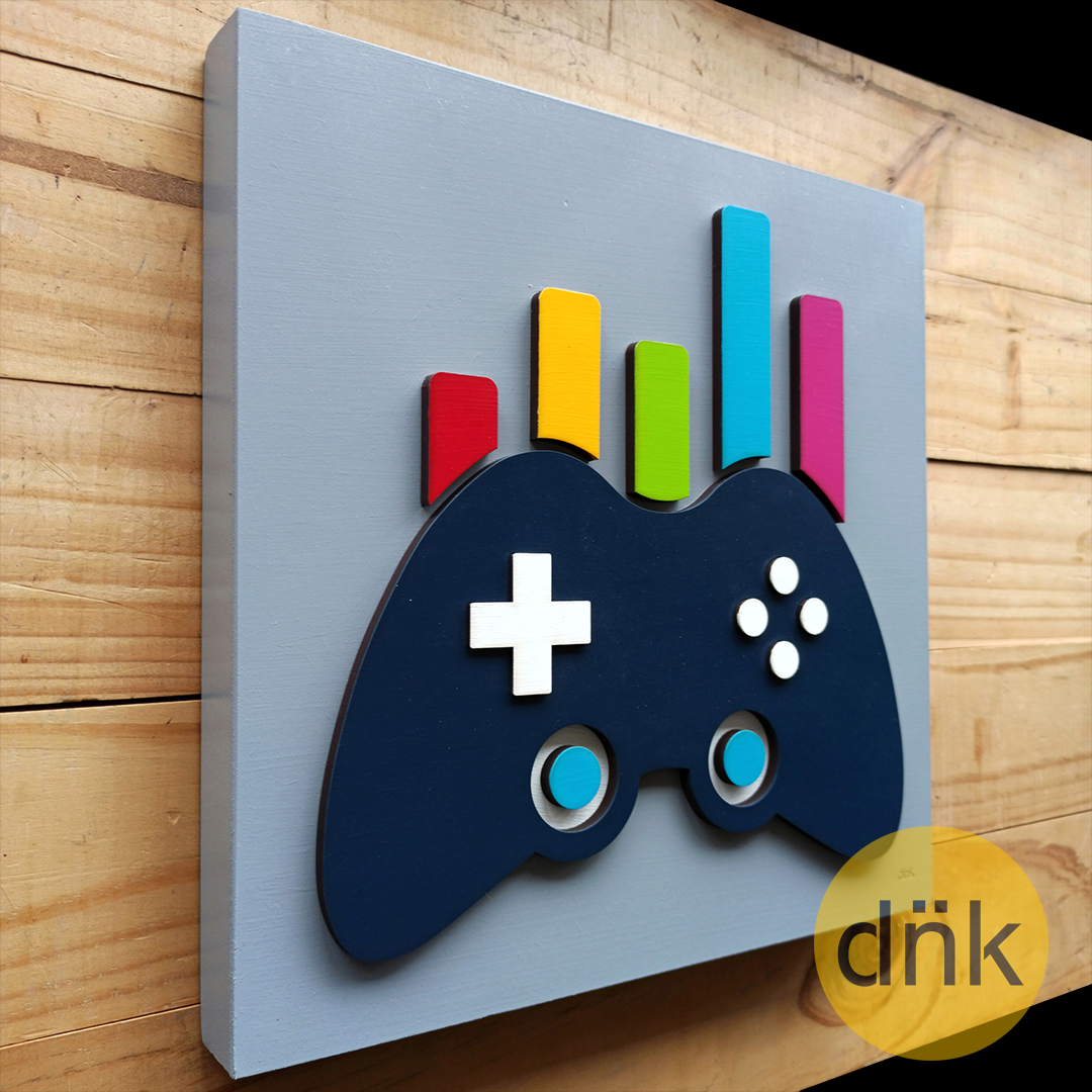 Cuadro 3D Control Gamer