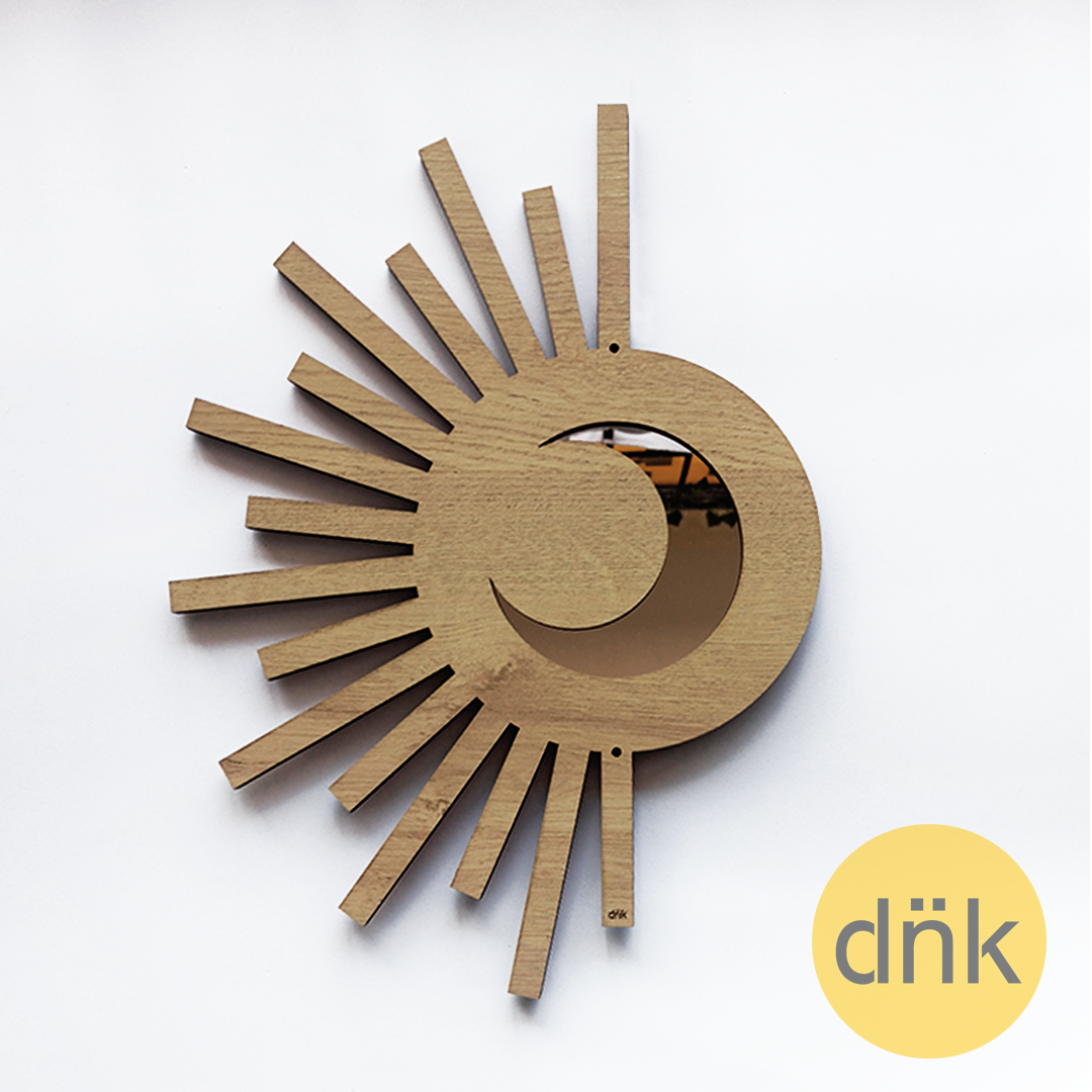 Espejo Decorativo Diseño Sol y Luna