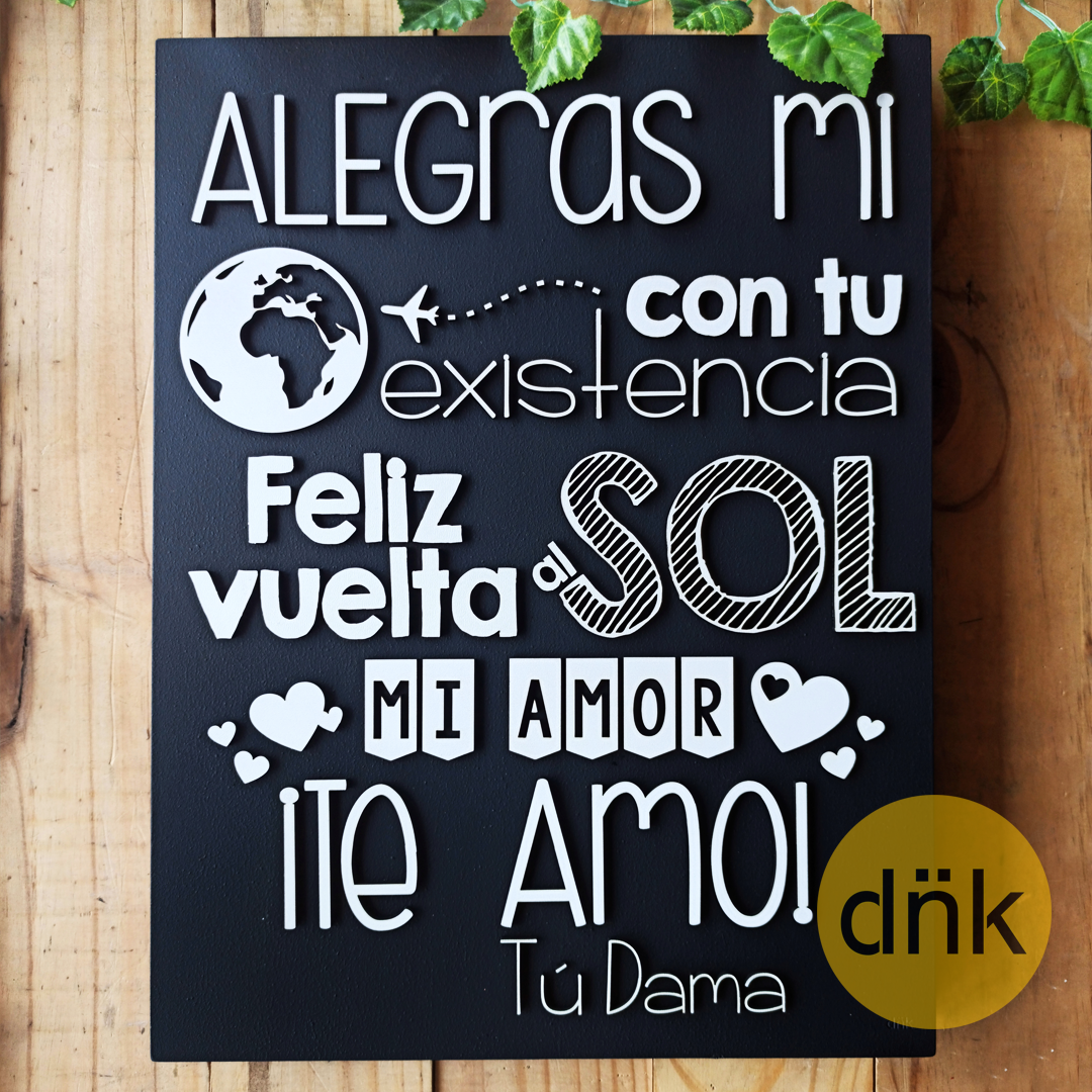 Pizarra Alegras Mi Mundo