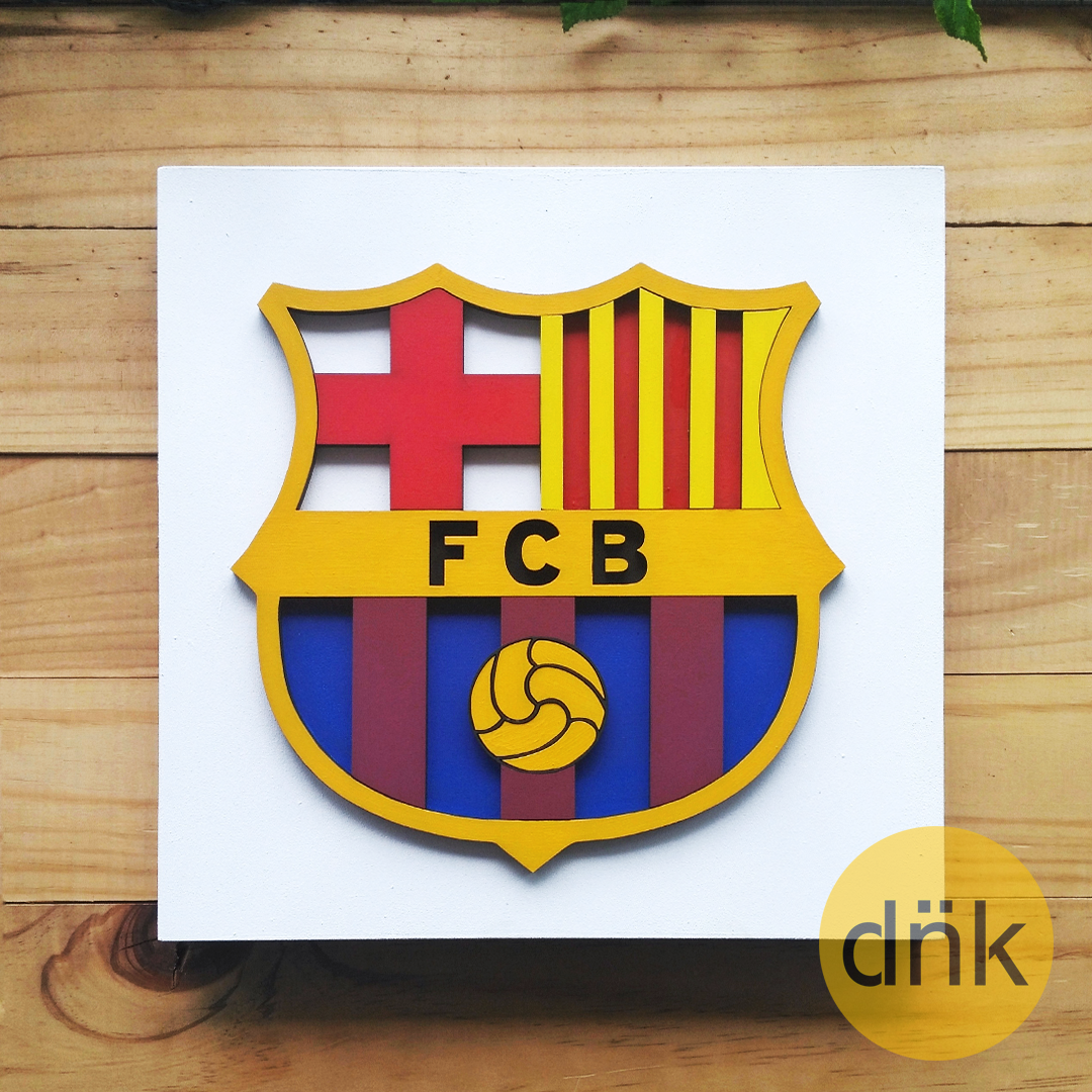 Cuadro 3D Escudo Barcelona