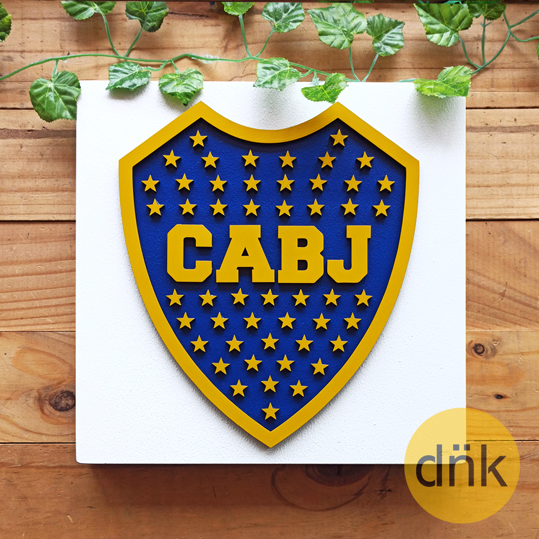 Cuadro 3D Escudo Boca Juniors