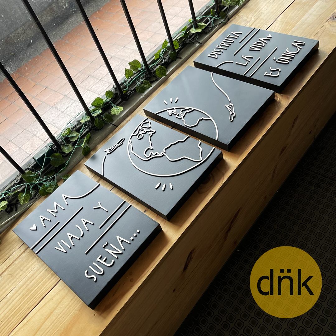 Cuadríptico Tipo Pizarra Viajeros