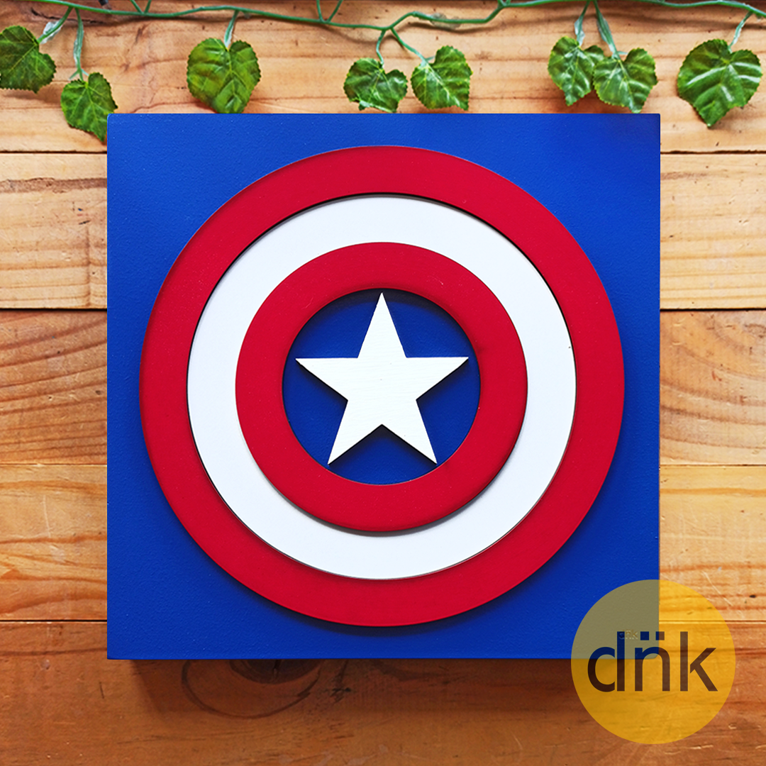 Cuadro 3D Capitán América
