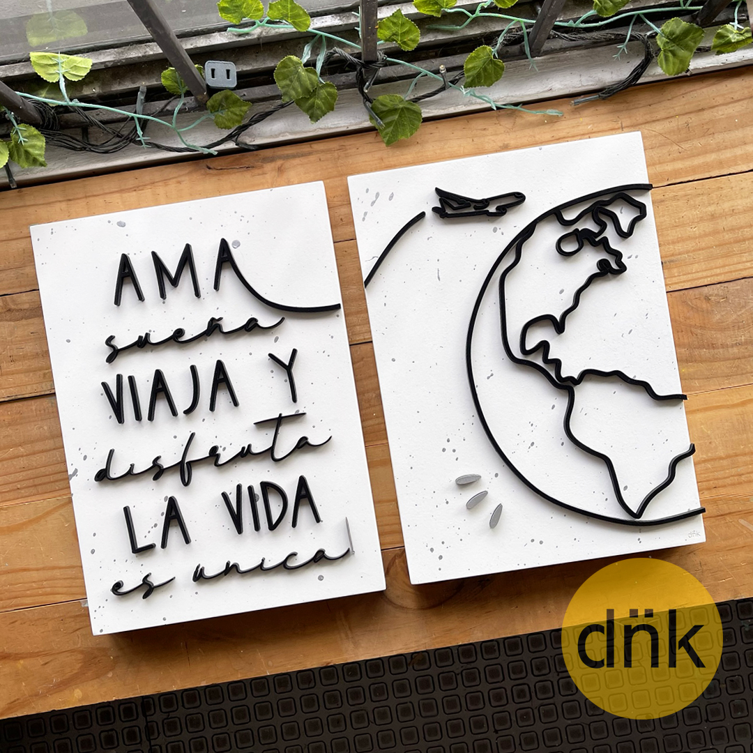 Díptico Tipo Pizarra Viajeros