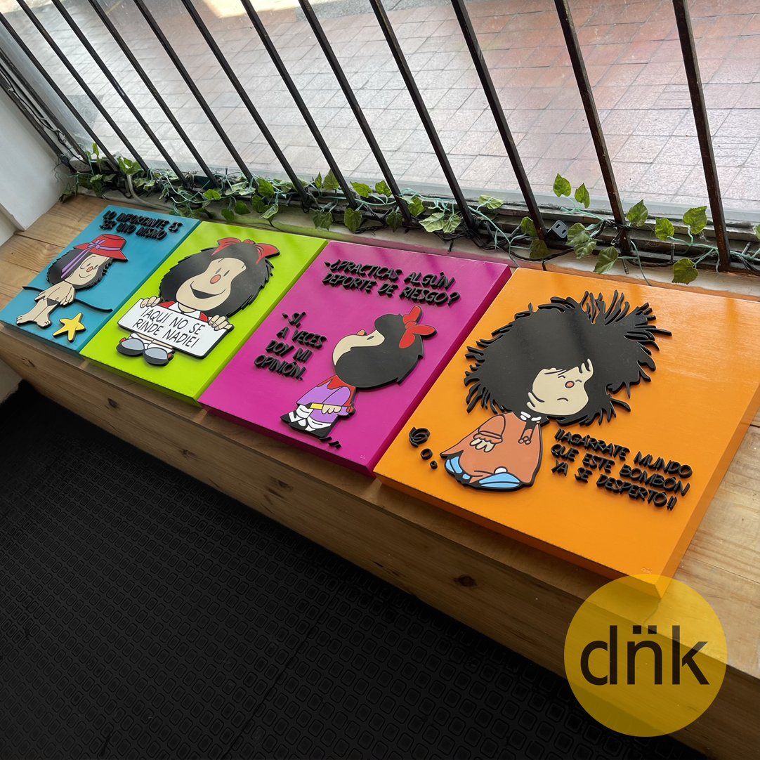 Cuadros 3D Mafalda