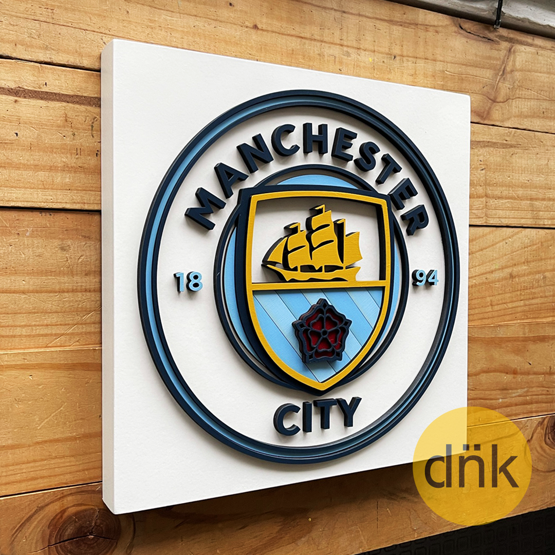 Cuadro 3D Escudo Manchester City