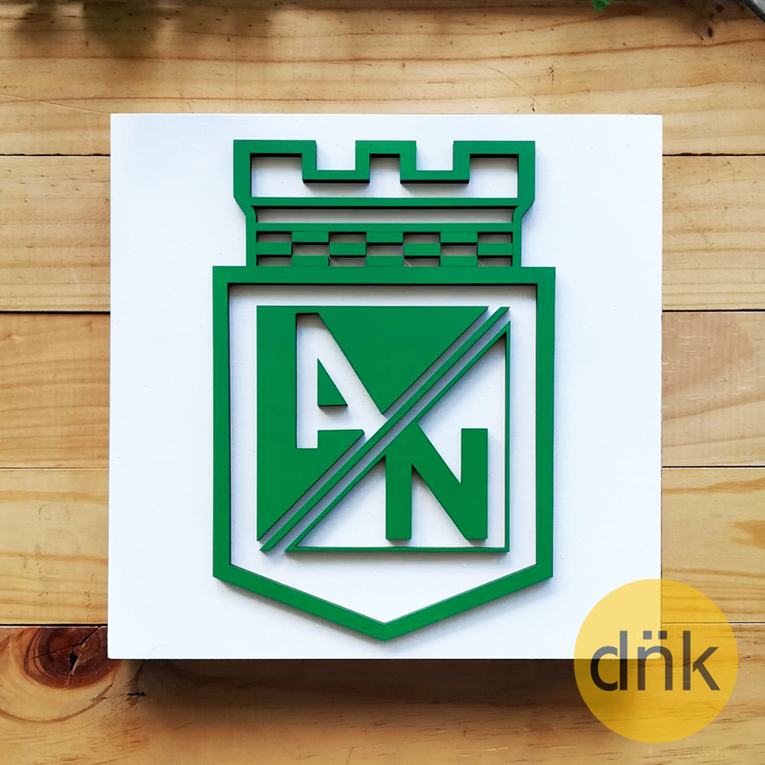 Cuadro 3D Escudo Atlético Nacional