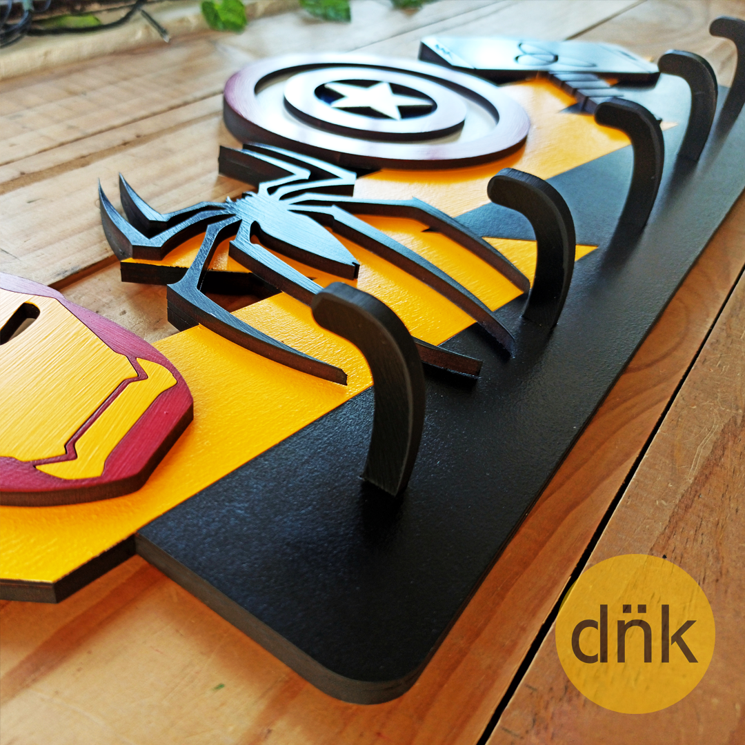 Perchero Superhéroes