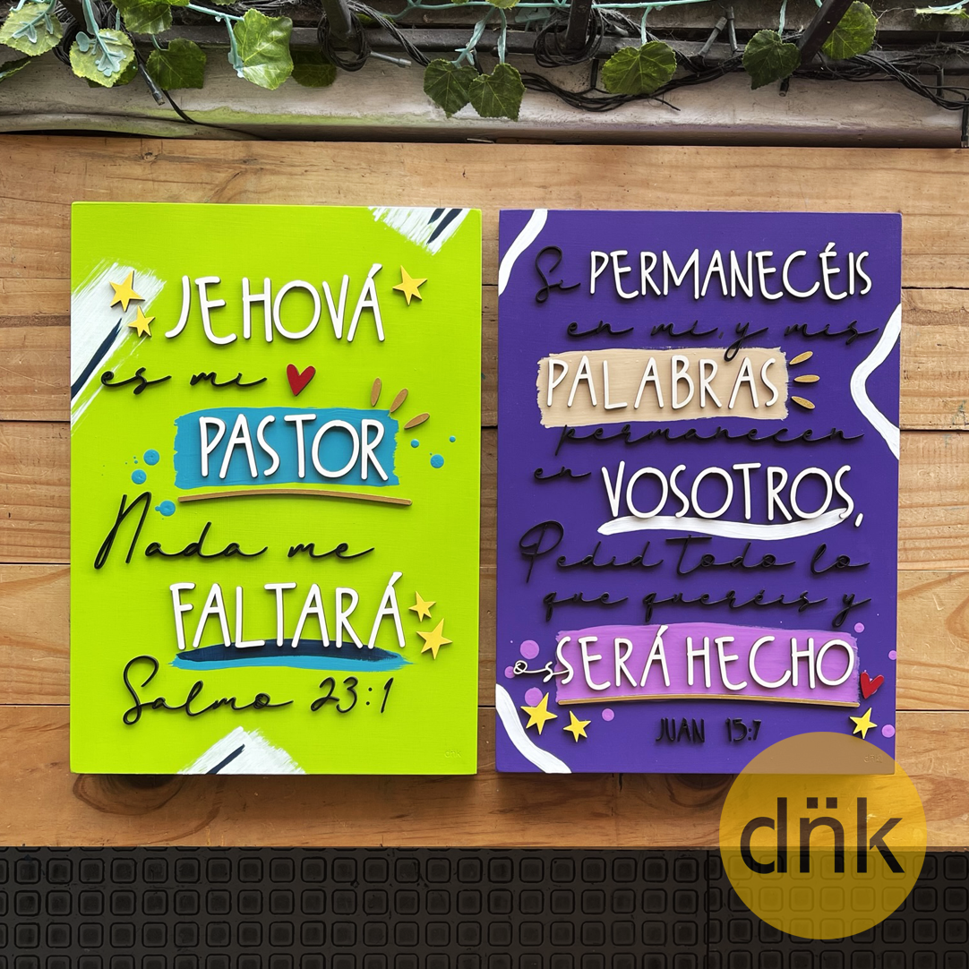 Díptico Artístico Versículos