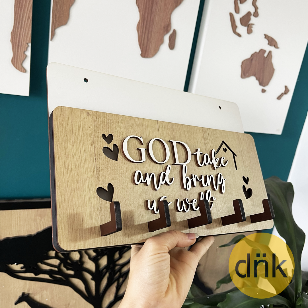 Portallaves Con Buzón Dios nos Lleve y Traiga