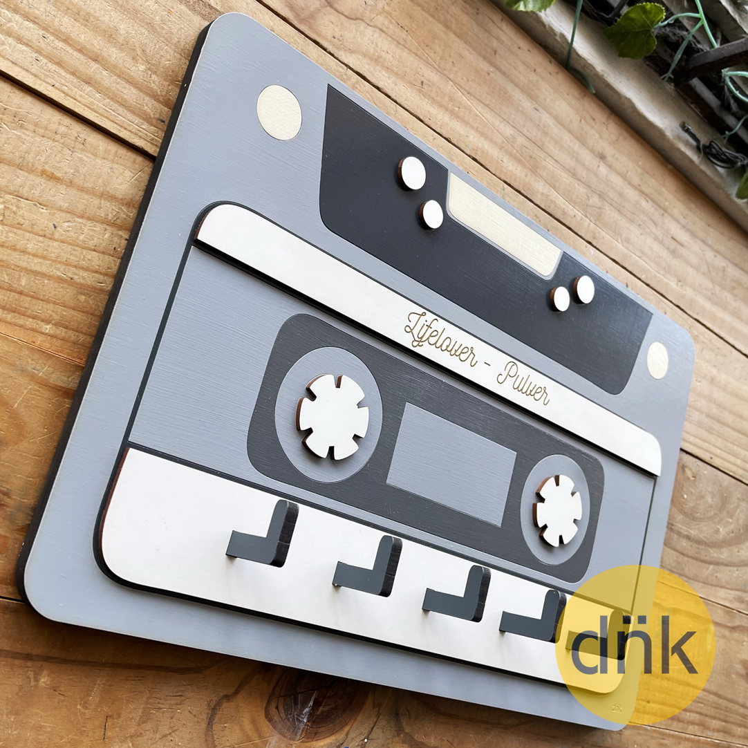 Portallaves Cassette Retro