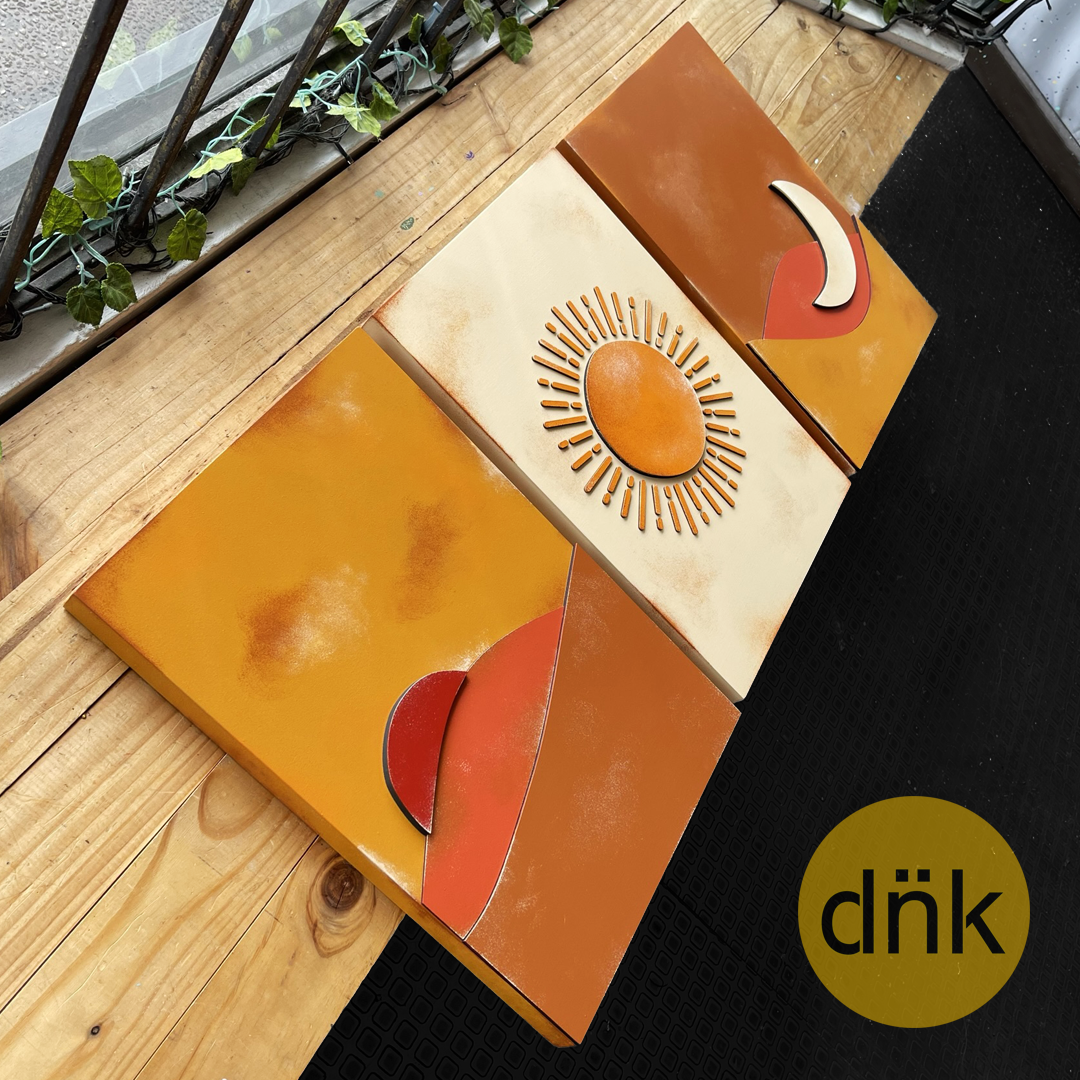 Tríptico Un nuevo día - Estilo Boho