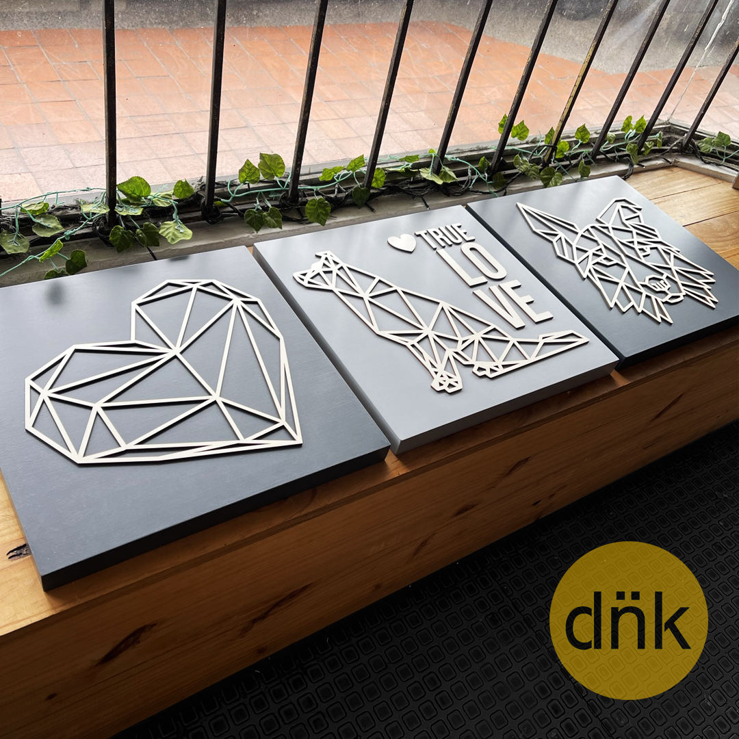 Tríptico Perro True Love