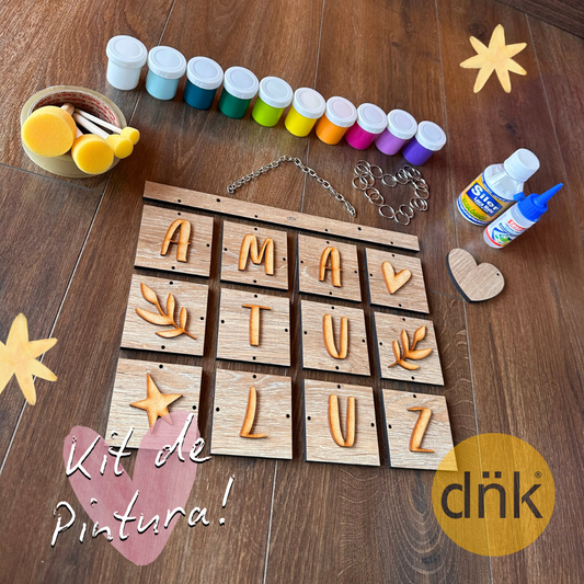 Kit de Pintura - Cartel Ama tu Luz ❤️✨