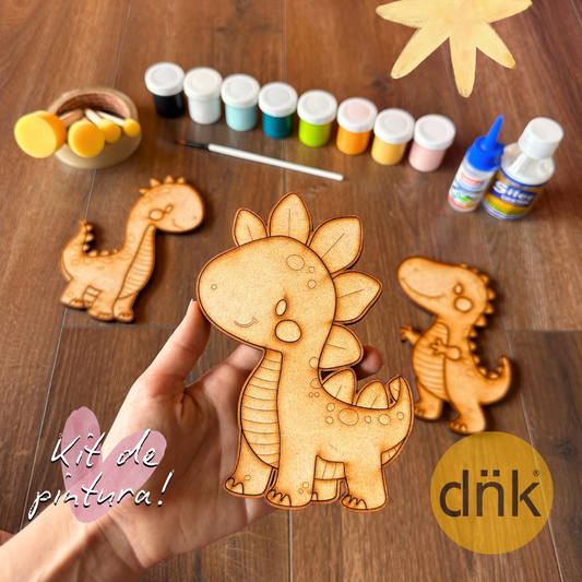 Kit de Pintura - Dinosaurios 🦖🦕