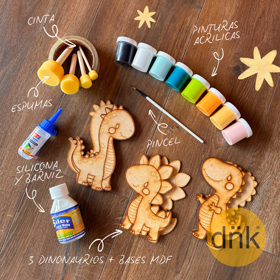 Kit de Pintura - Dinosaurios 🦖🦕