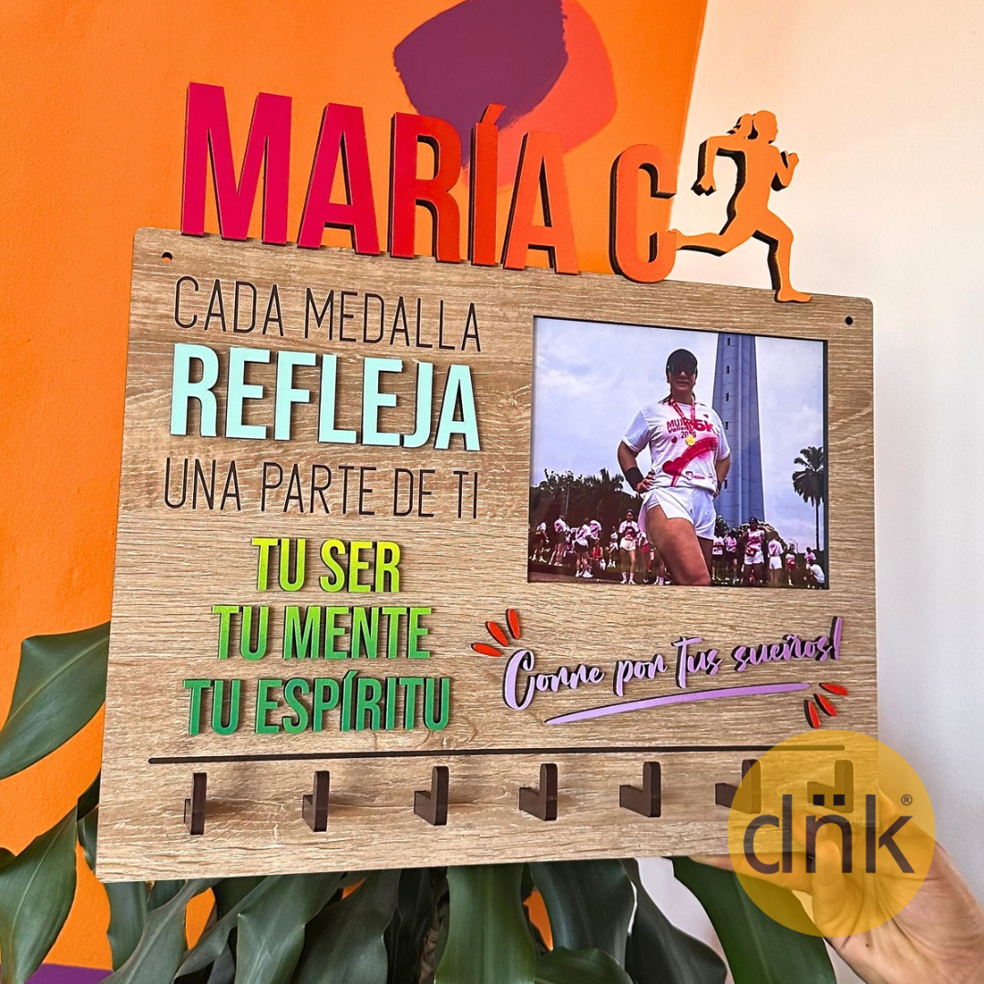Medallero con Foto Motivacional