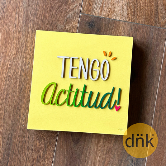 Cuadro 3D Actitud