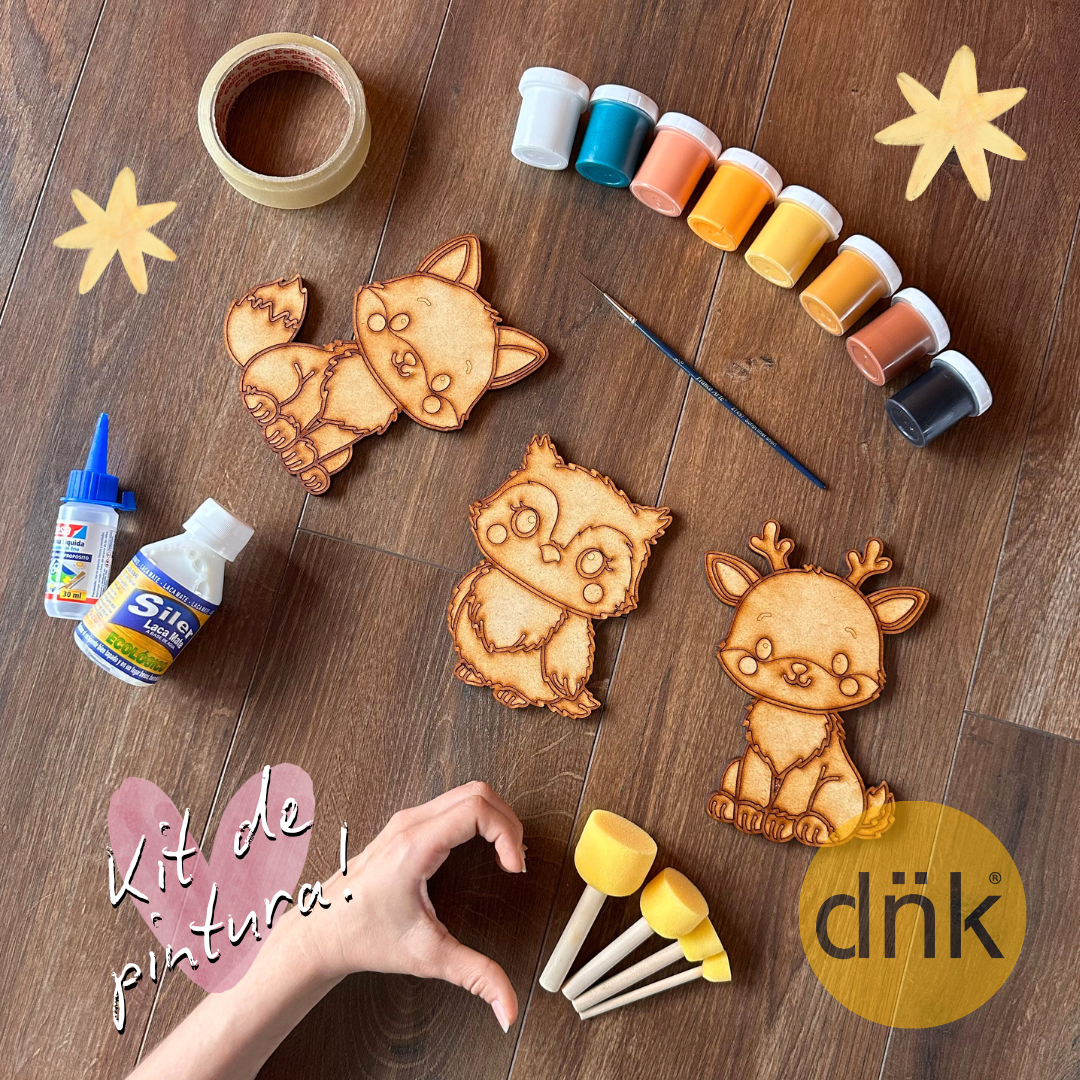 Kit de Pintura - Animalitos del Bosque 🦊🌲
