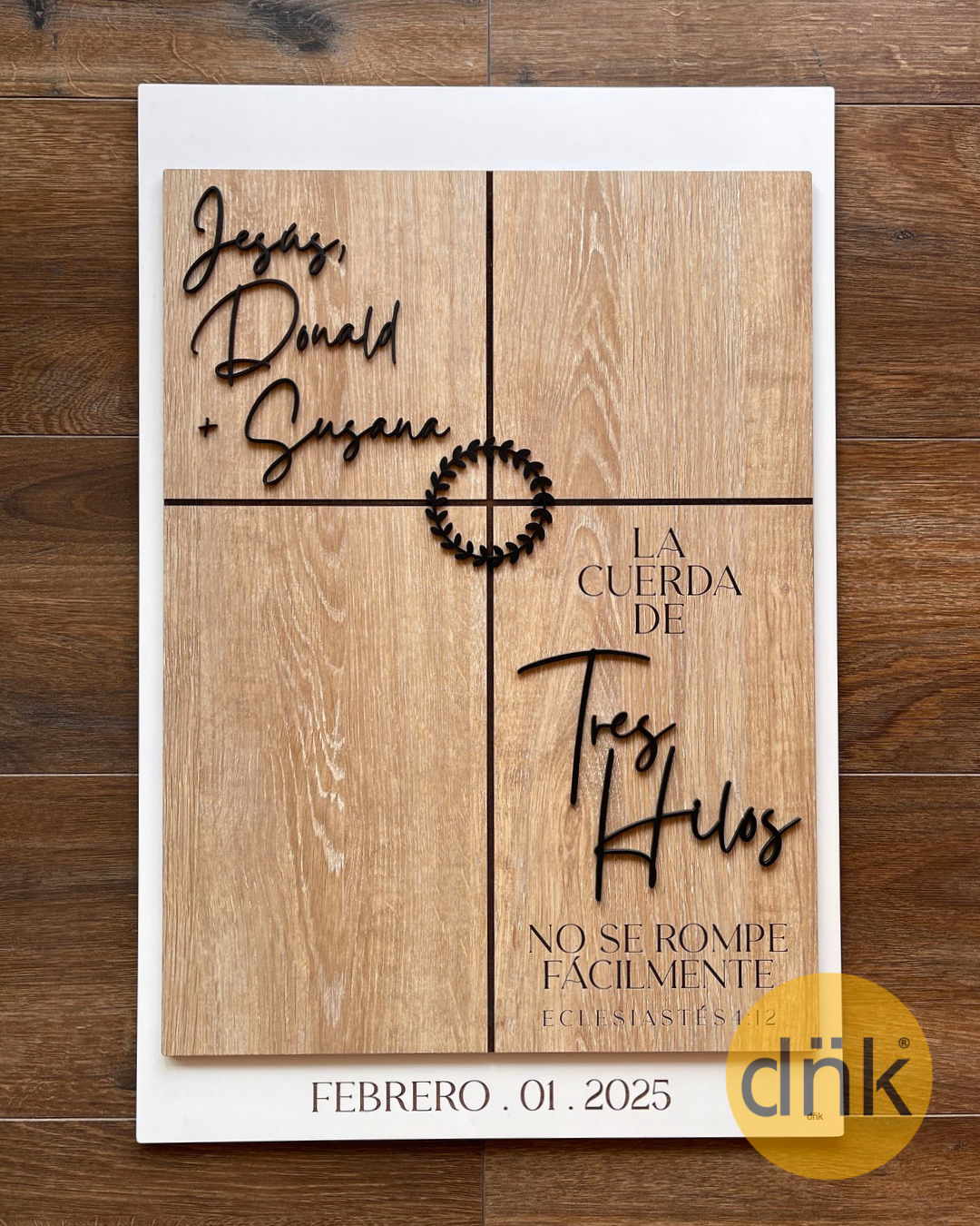 Cartel La Cuerda de Tres Hilos Matrimonio