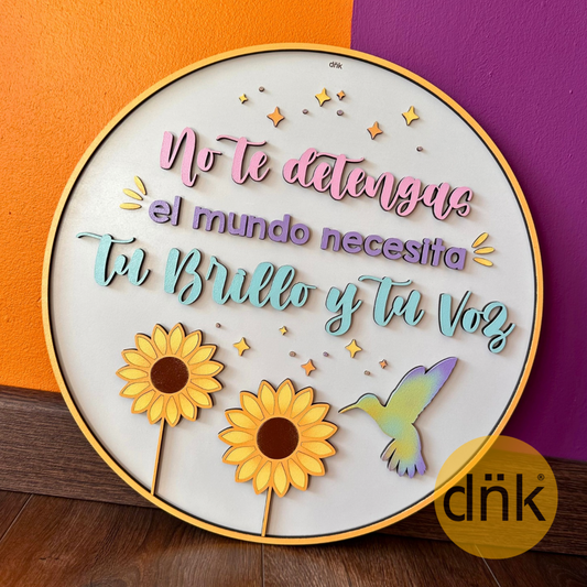 Aviso Círculo No te Detengas 🌻