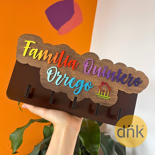 Portallaves Degradé Apellidos Familia