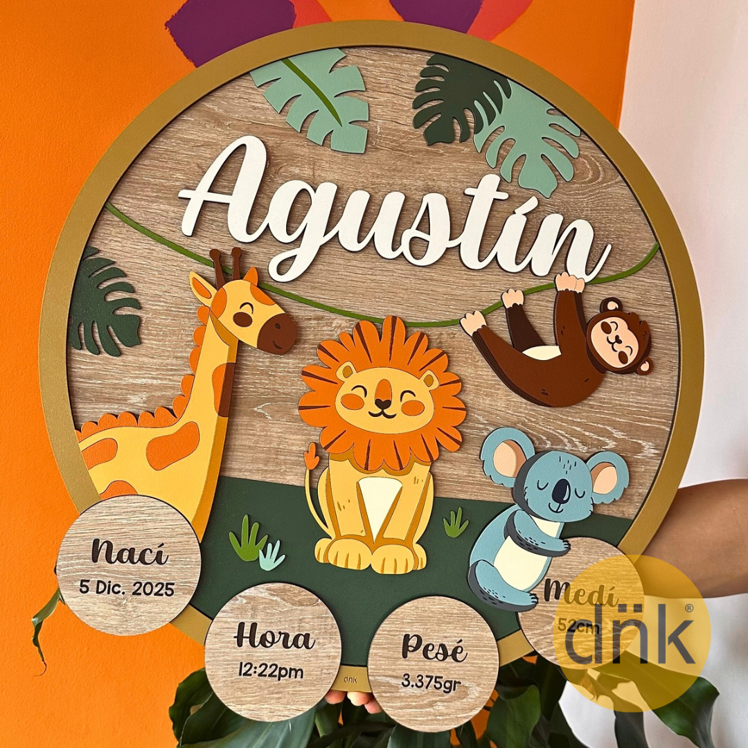 Círculo Selva con nombre y datos