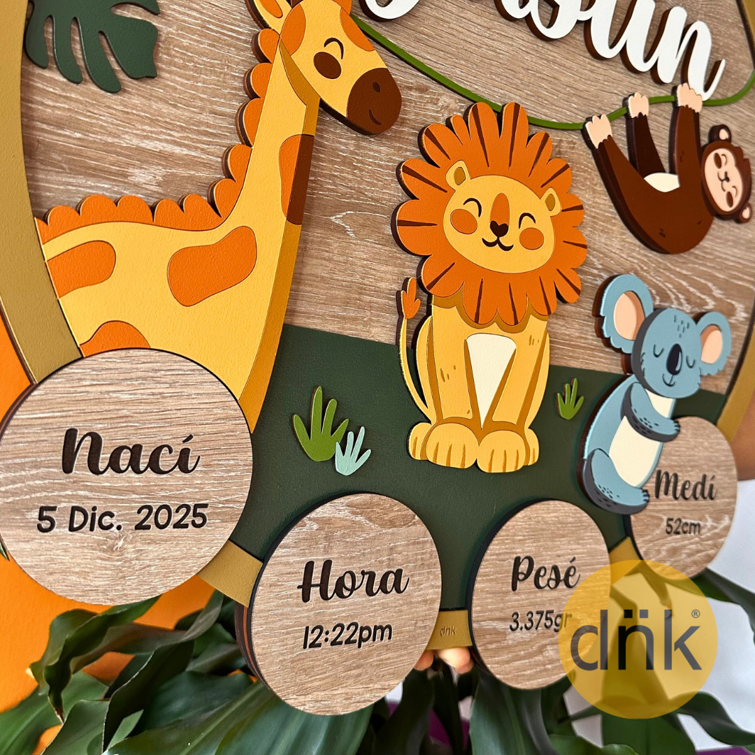 Círculo Selva con nombre y datos