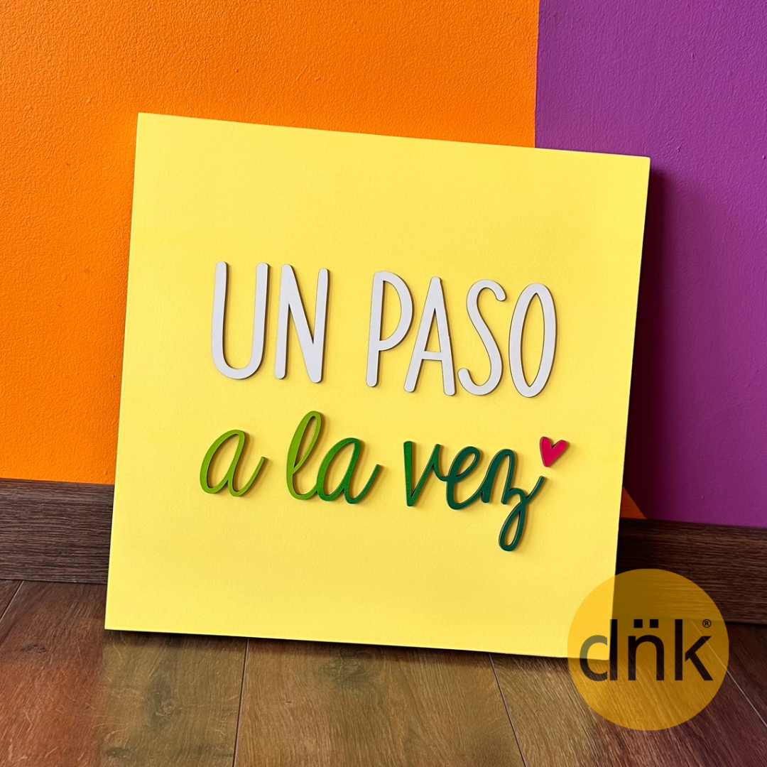 Cuadro 3D Un paso a la vez