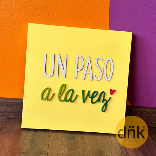 Cuadro 3D Un paso a la vez