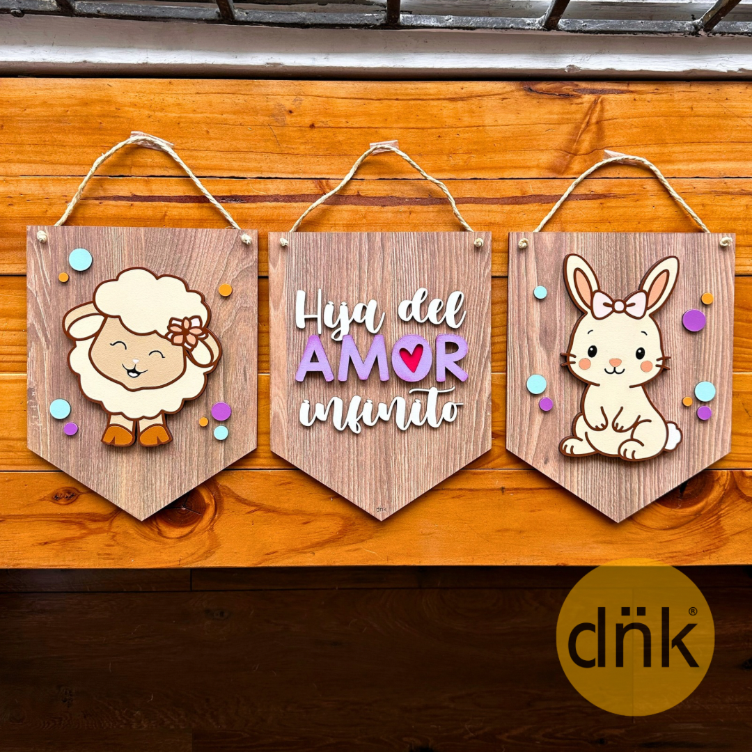 Banderines Hecha de Amor