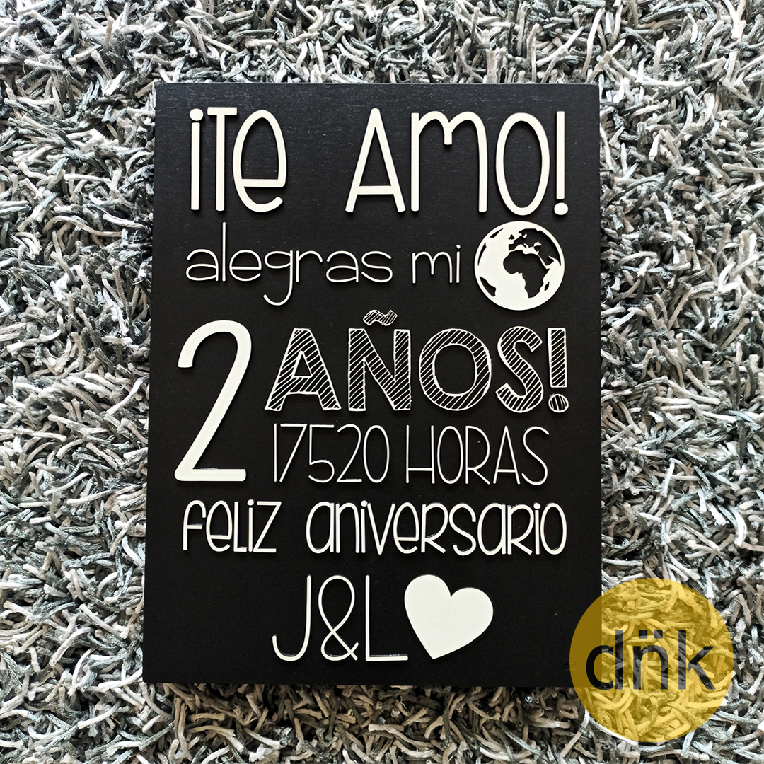Pizarra Feliz Aniversario
