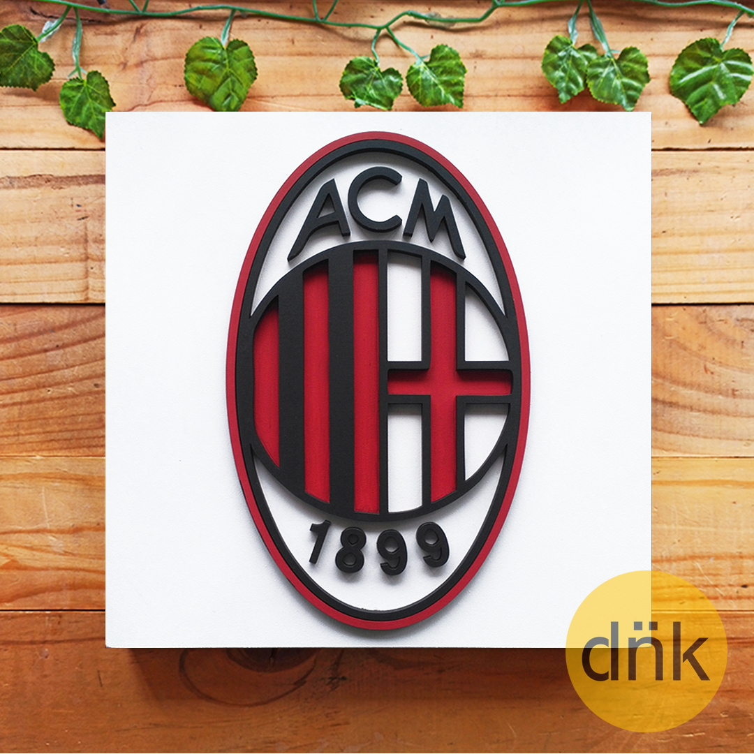 Cuadro 3D Escudo Milan