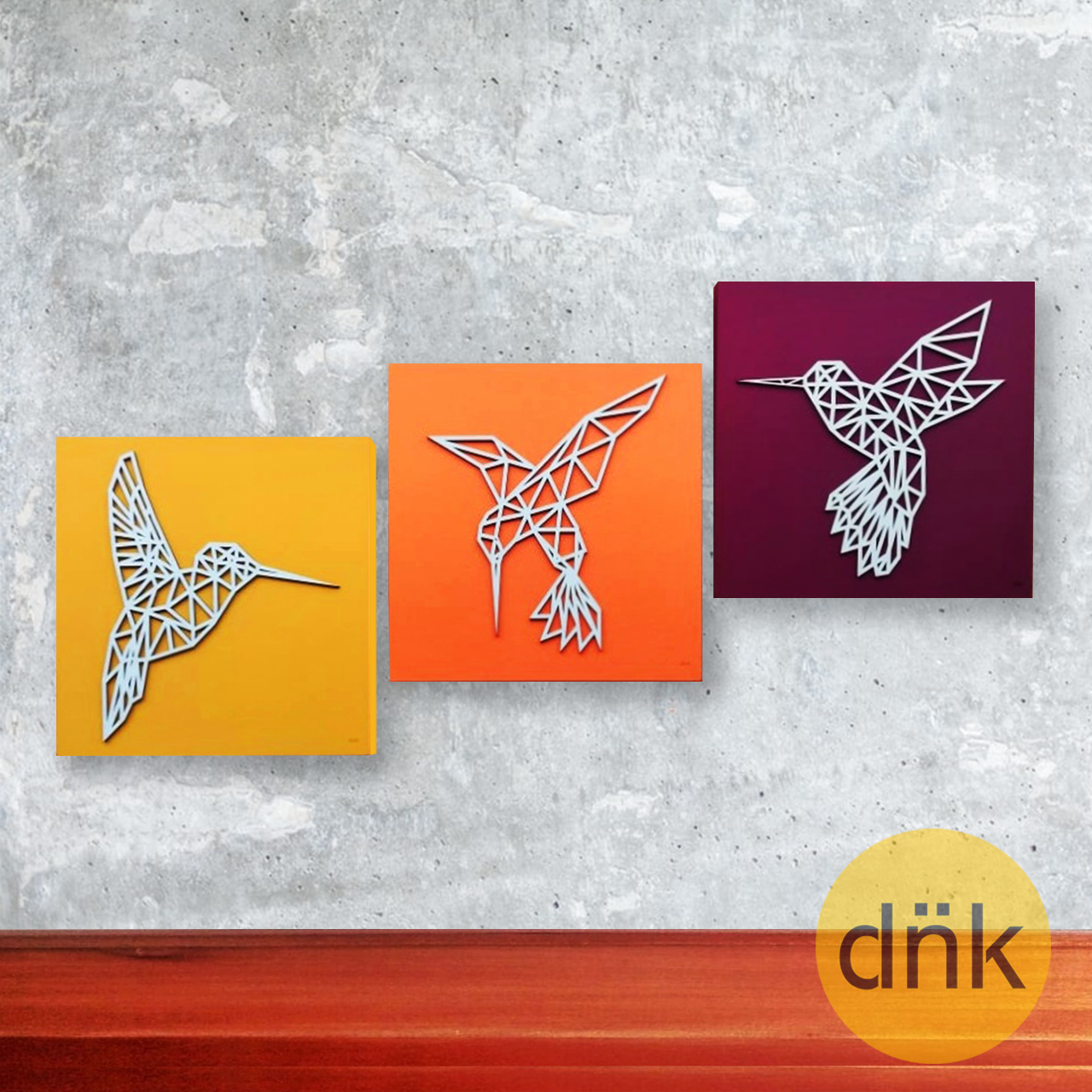 Tríptico Colibríes