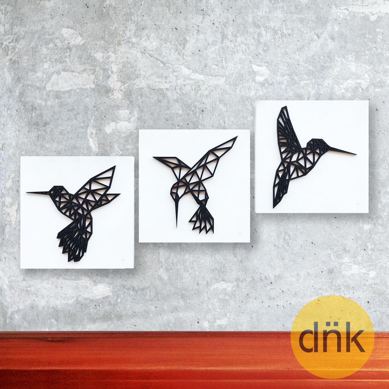 Tríptico Colibríes