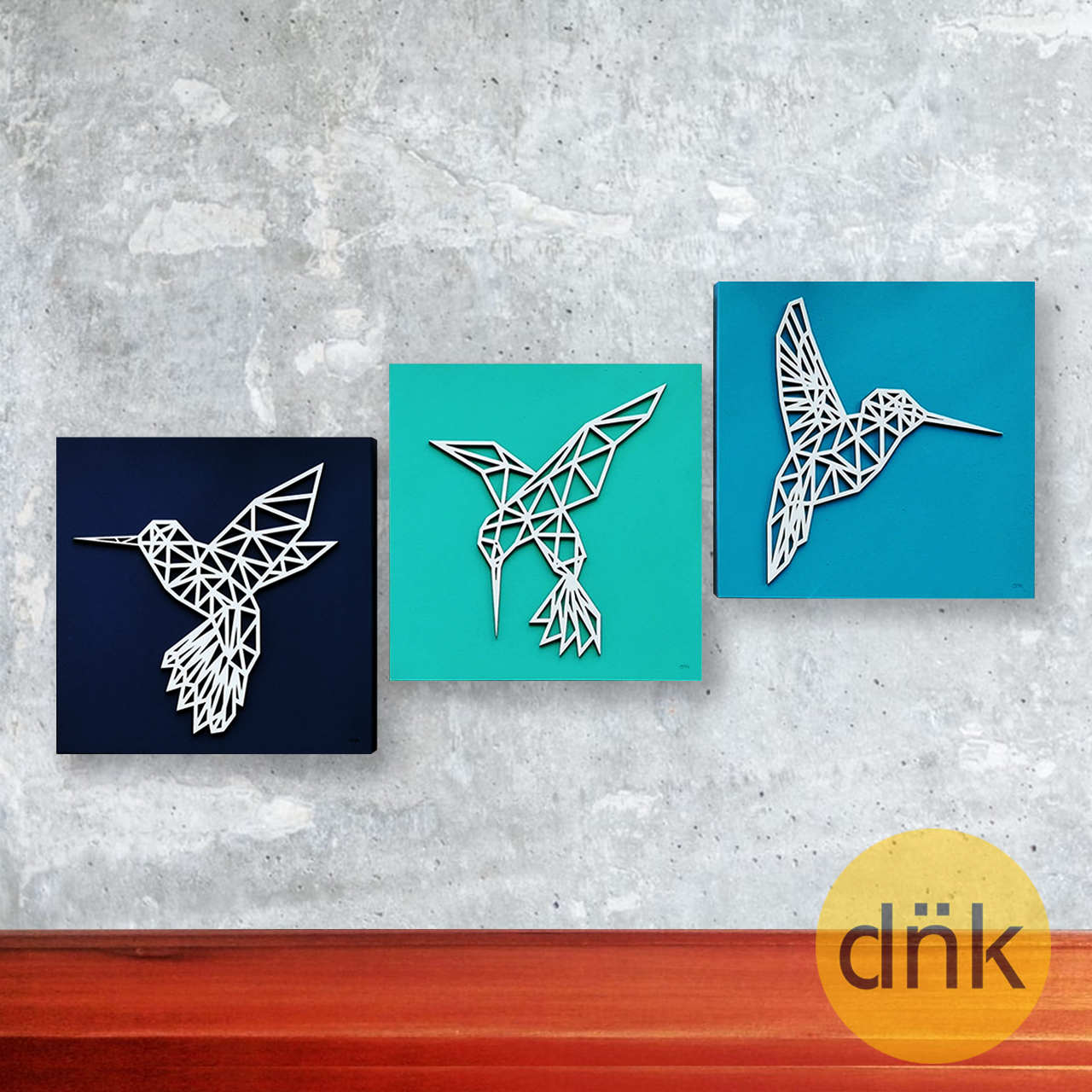 Tríptico Colibríes