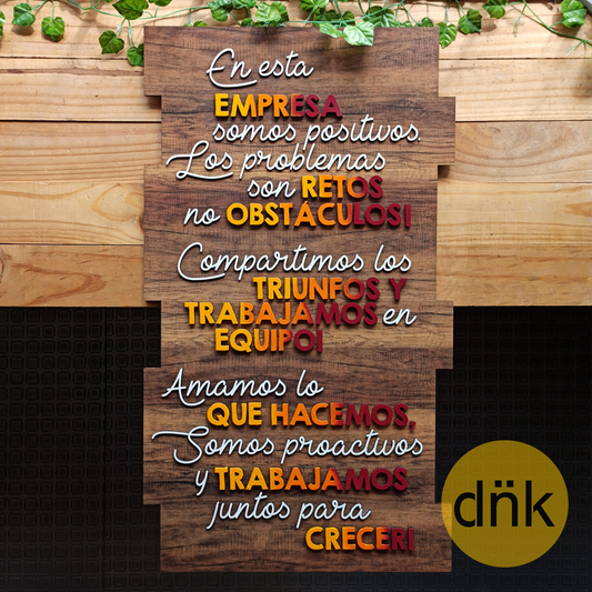 Cartel En Esta Empresa Degradé