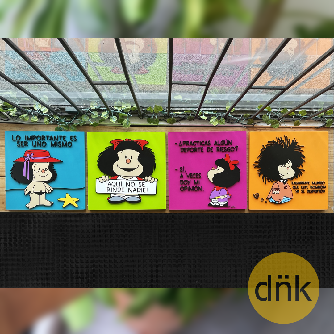 Cuadros 3D Mafalda