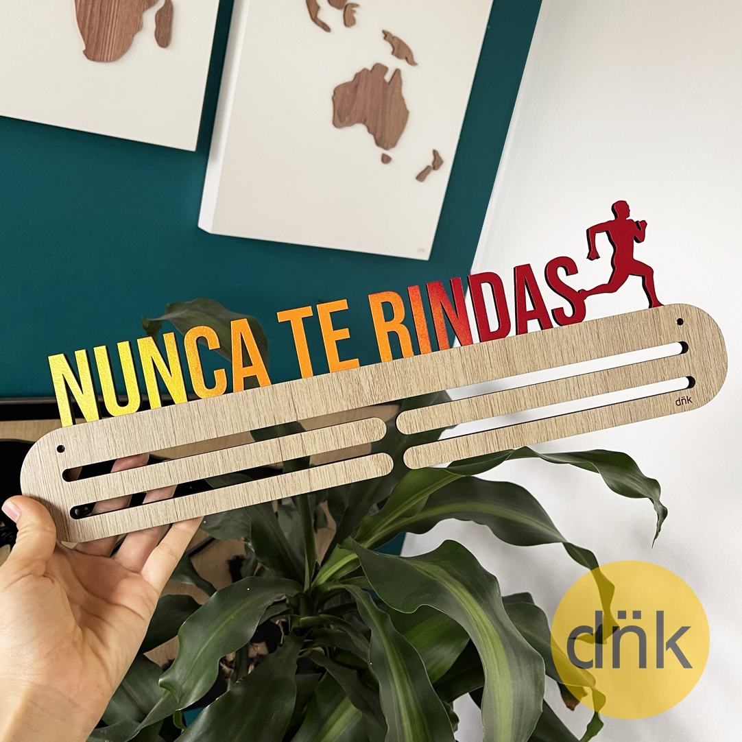 Medallero Degradé Nunca te Rindas