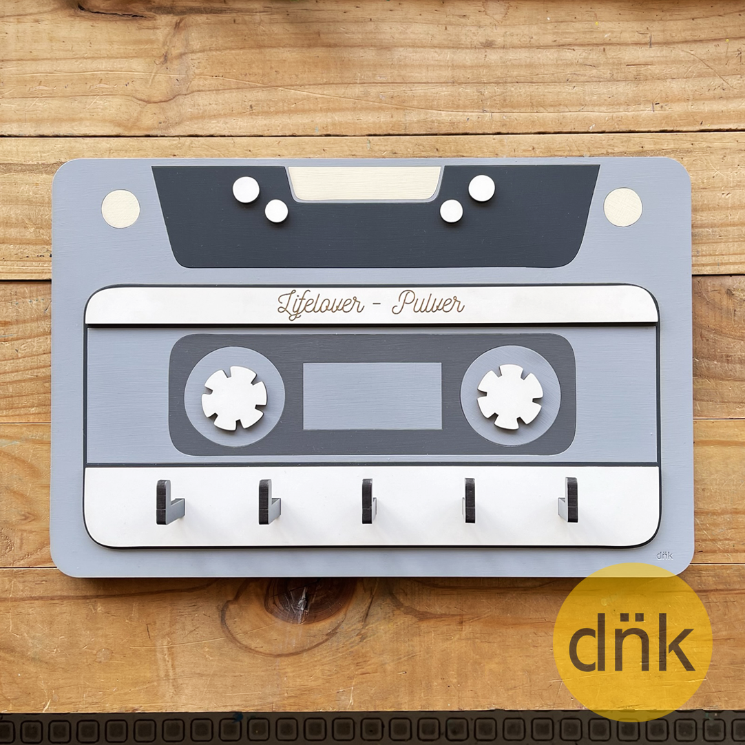 Portallaves Cassette Retro