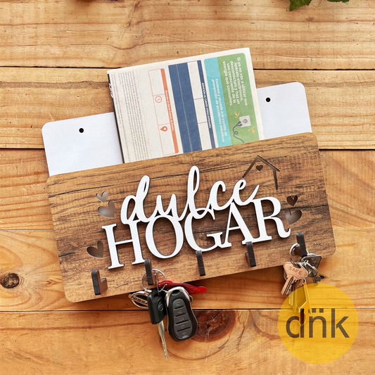 Portallaves Con Buzón Dulce Hogar